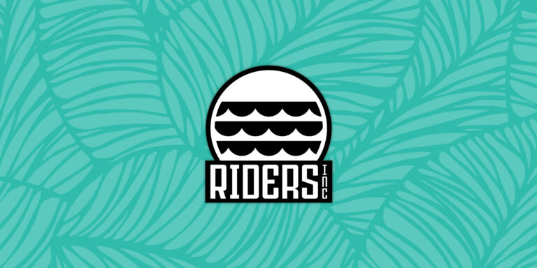 Logo Design for Riders Inc brand with custom pattern
