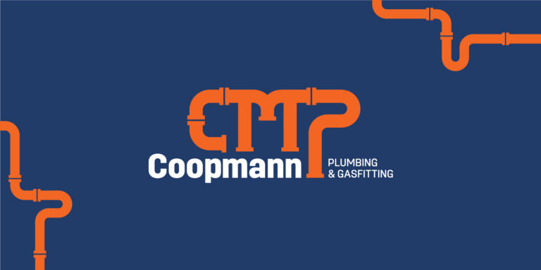 Logo and colours for a brand designed for Coopmann Plumbing & Gasfitting