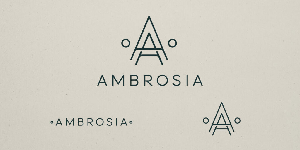 Ambrosia brand family including logo and icon